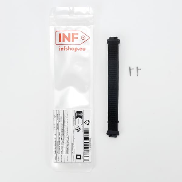 Nylon Loop Hook and Loop Rem Kompatibel med Fitbit Inspire 3 - Fås i Flere Farver Black