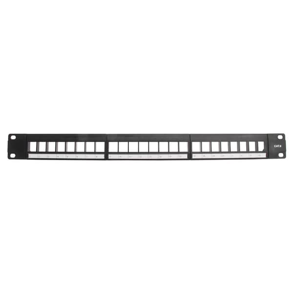 TRIAX Patch Panel 19" 1U Keystone CAT6 UTP 24 porttia