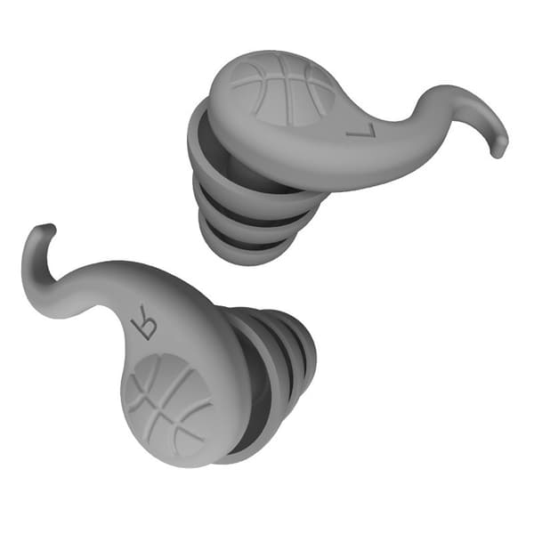 Professionella silikonöronproppar med brusreducering - 2 par Black+Grey