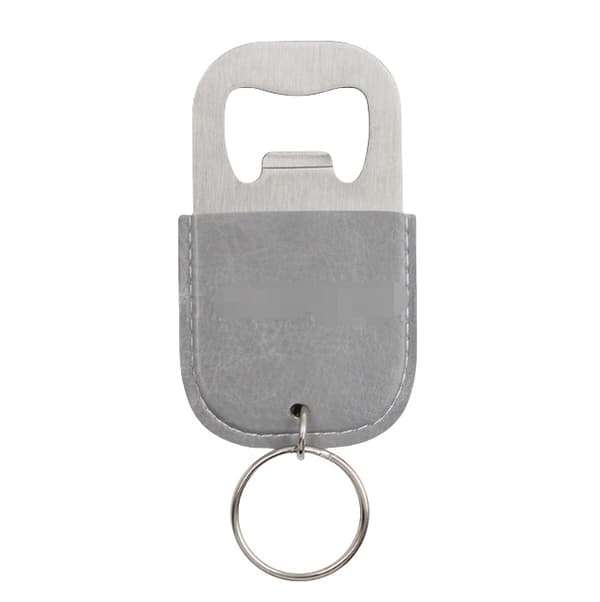 Nahkainen pullonavaaja avaimenperänä - Kompakti ja tyylikäs Grey