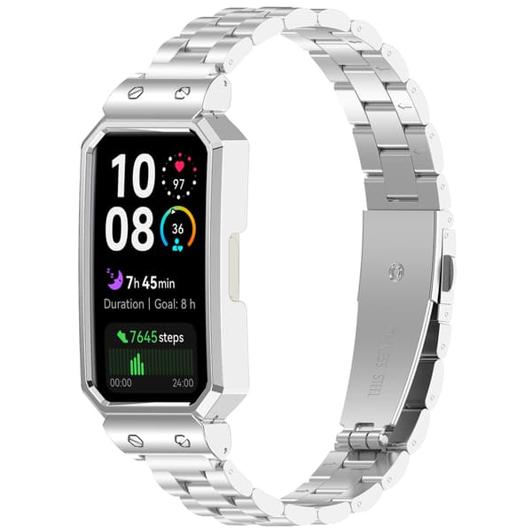 Rustfrit stålrem til Huawei Band 10/9/8 Black