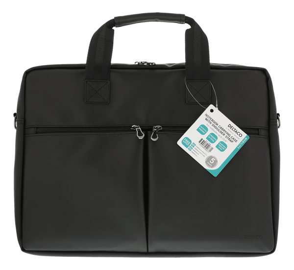 Notebook bag, for 15.6" laptops, 6 pockets, black