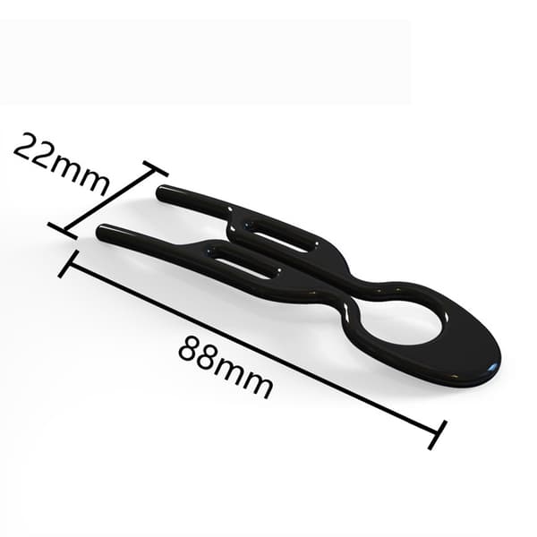 Franske hårnåler, U-formet, 5 stk. Black