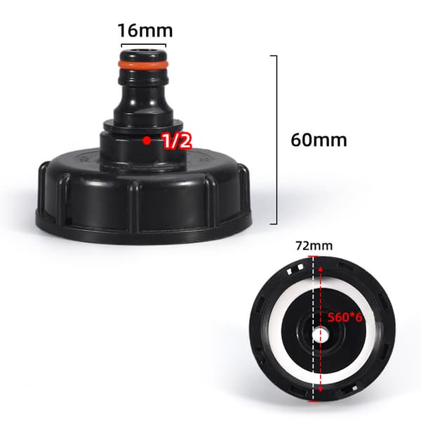 Kranadapter for IBC-beholdere 1/2 inch