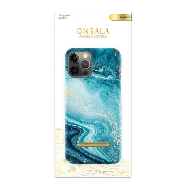 COLLECTION Mobilskal Soft Blue Sea Marble iPhone 13