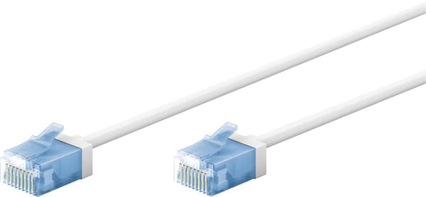 Ultraflexibel patchkabel CAT 6A, slim, U/UTP, vit