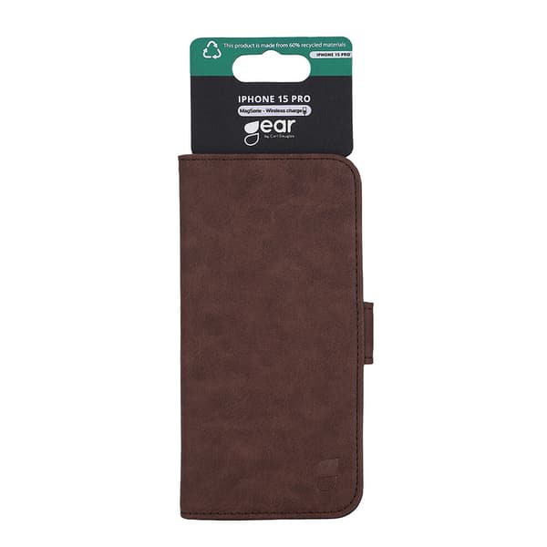 Wallet Case 3 kortrum Magseries Brun - iPhone 15 Pro