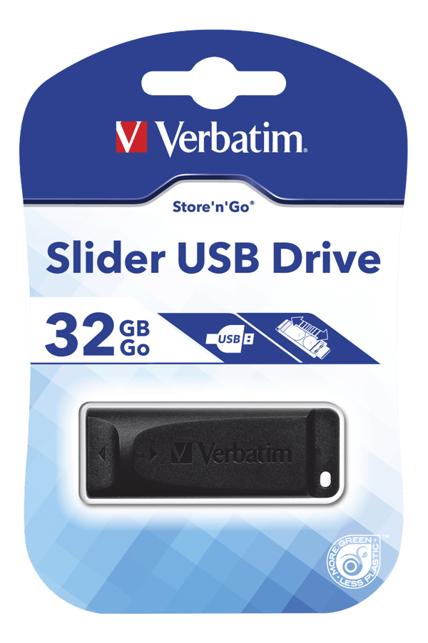 Slider memory 32GB USB 2.0 retractable 10MB/sread 4MB/swrite