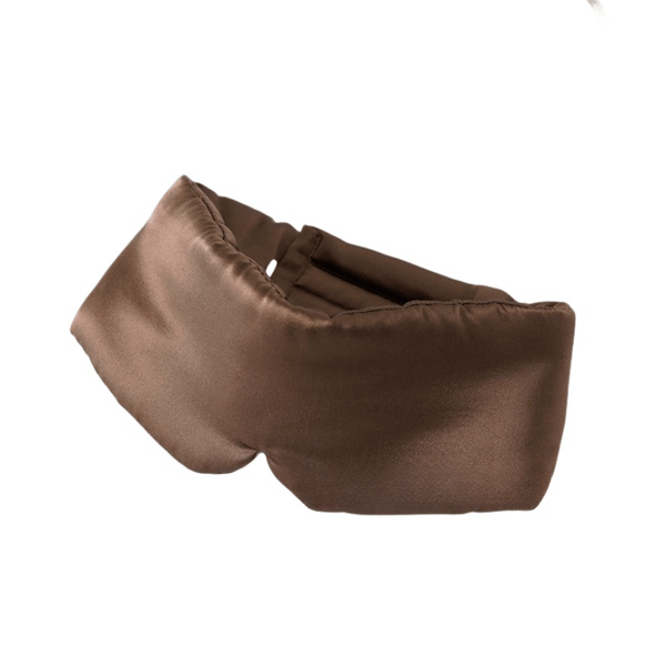 Justerbar Dubbelsidig Sovmask i Siden coffee