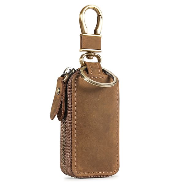 Nøgleetui i ægte læder, Slim Single Layer Key Holder