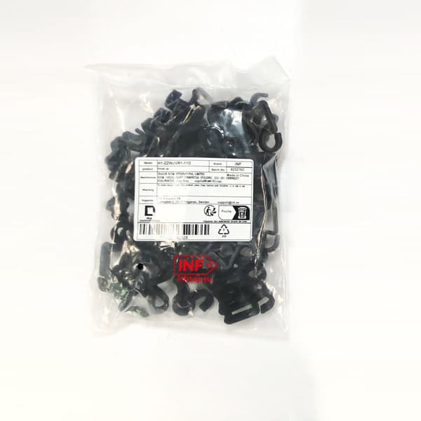 50-pack utomhuskrokar för ljusslingor Black