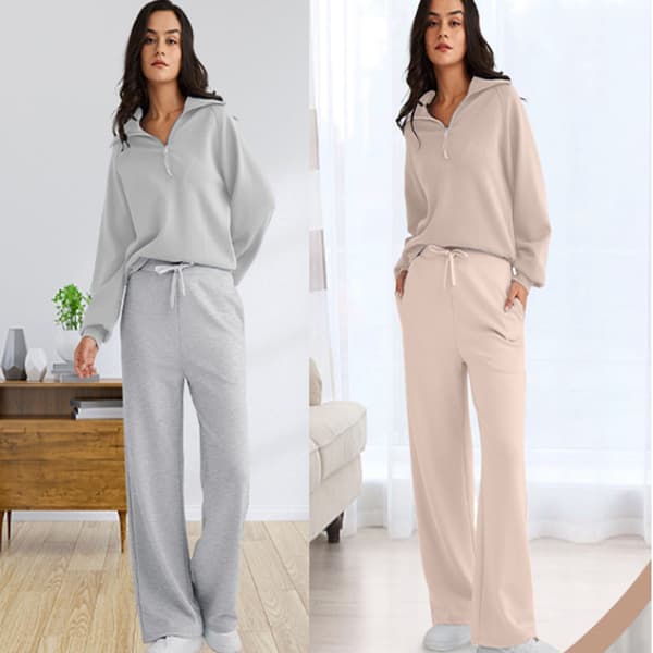 Lediga byxor med hög midja Gray M