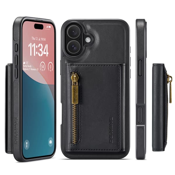 2-i-1 magnetisk telefoncover til iPhone 16 Pro - Sort
