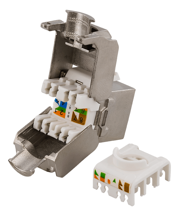 FTP Cat6 Keystone connector, "Tool-free"