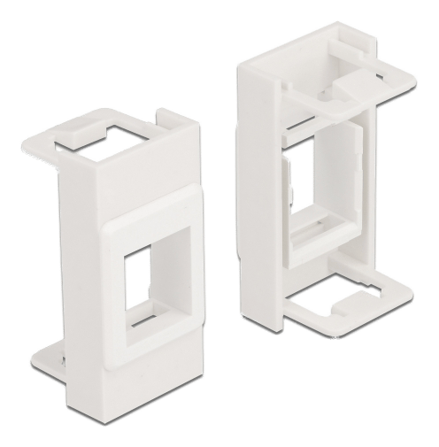 Easy 45 Module Keystone Holder 22.5 x 45 mm, white