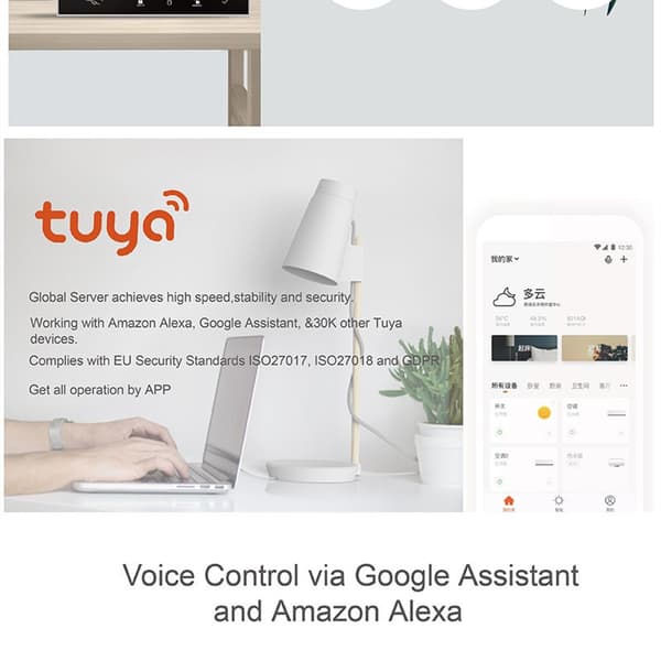 Tuya trådløst WiFi+GSM alarmsystem