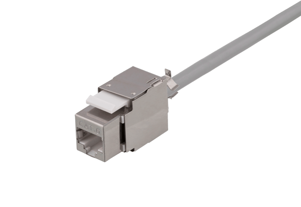 Cat6 shielded Keystone jack LSA/110 termination plastic 180