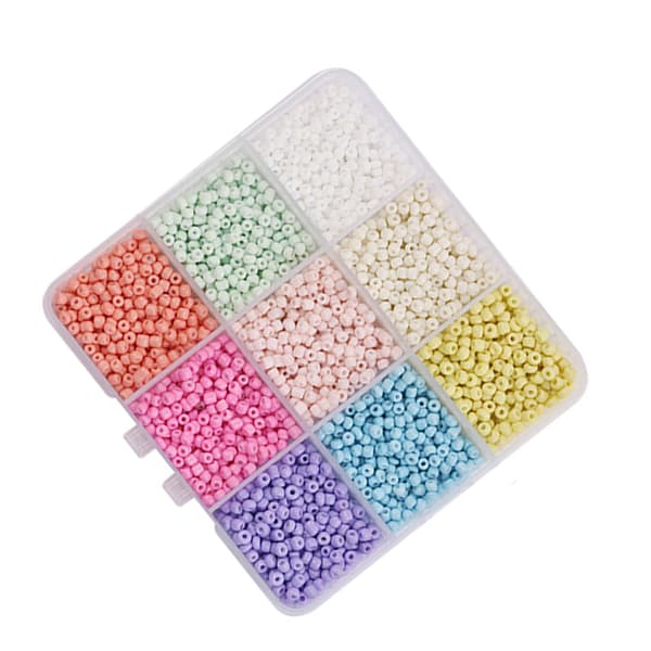 9-ruudukon lasihelmisetti Multicolor1