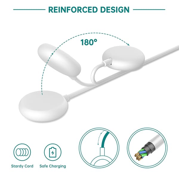Magnetisk lader til Google Pixel Watch White Google Pixel Watch 1 Gen
