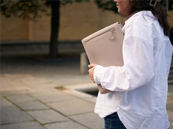 Laptopfodral 15 tum, Cream