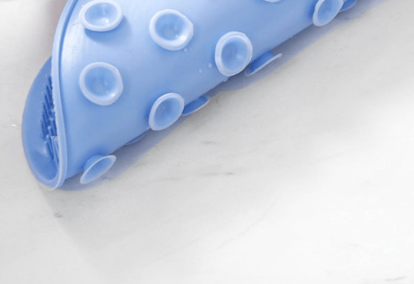 Fotskrubbematte med sklisikre sugekopper Blue