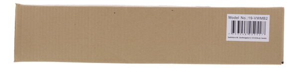 19" Vertical wall bracket, 2U, max 60kg, steel construction