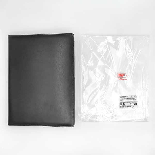 Multifunksjonell mappe med kortspor Black