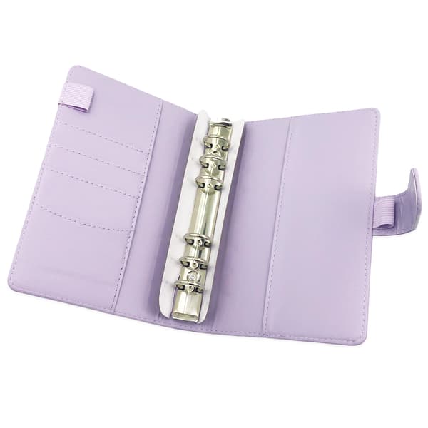 A6 ringbind med 12 plastlommer Purple