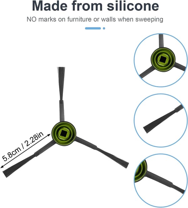 Ecovacs Deebot Udskiftningssidebørster - 10 stk.