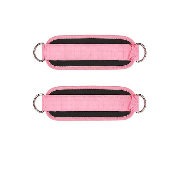 Ankelremme til kabelmaskiner, 2-pak Pink