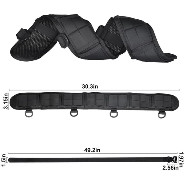 Taktisk nylon bæltetaske Black