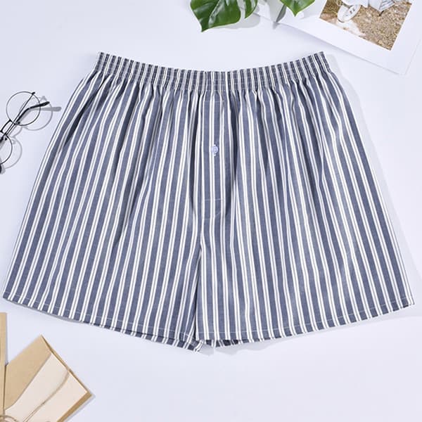 Lös boxershorts i vävd bomull för män 5-pack S