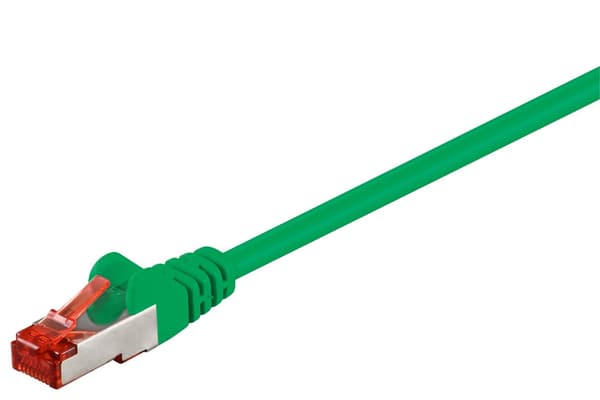 Netværkskabel CAT 6, S/FTP (PiMF), Grøn, 0,15 m