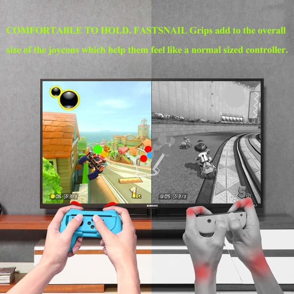 Kontroll Grepp 2-pack Kompatibelt med Nintendo Switch Joy-Con