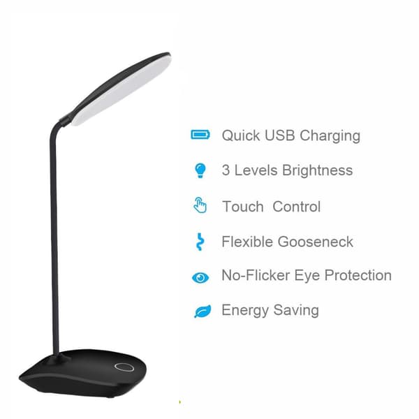 LED-bordlampe - 3 lysstyrkeniveauer