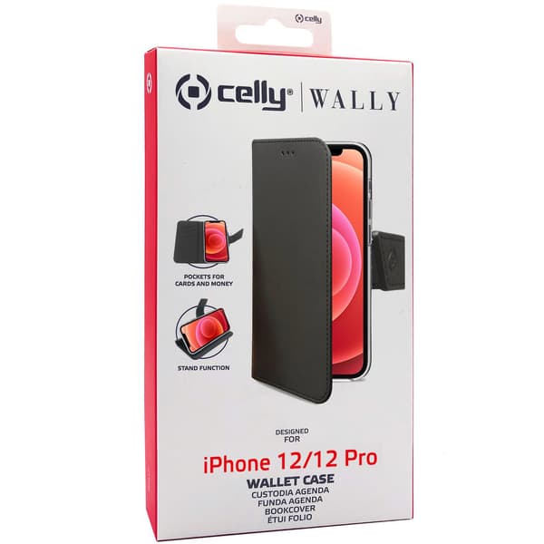 Wallet Case iPhone 12 / 12 Pro Svart