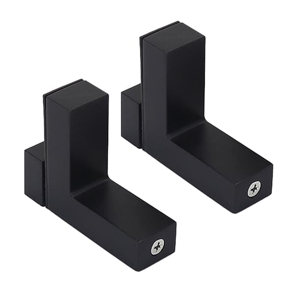Justerbart hyllfäste / väggfäste för hyllplan 2-pack Black