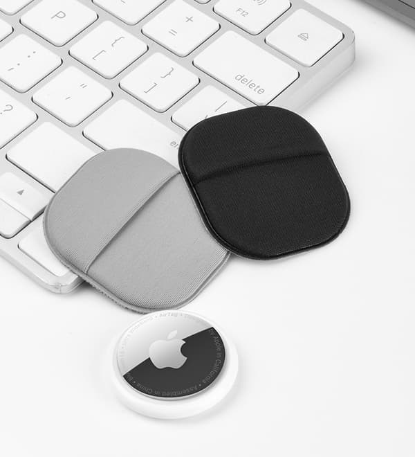 AirTag-holder med klæbemiddel og velcro Black