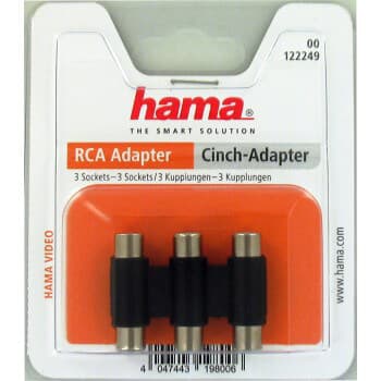 Sovitin 3RCA-3RCA Naaras-Naaras Musta
