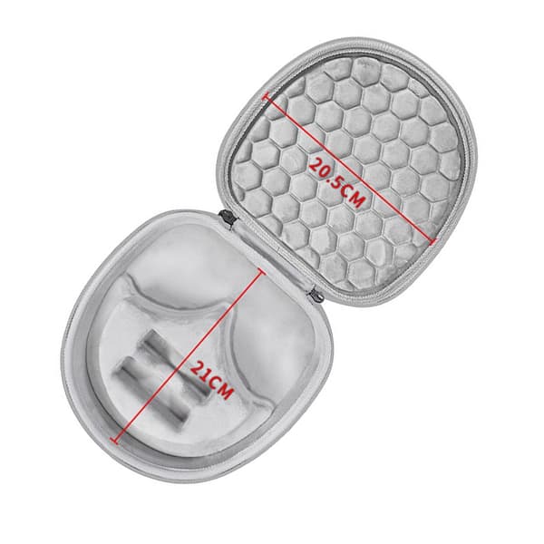 Litet förvaringsfodral för hörlurar (2-pack) med krok Grey