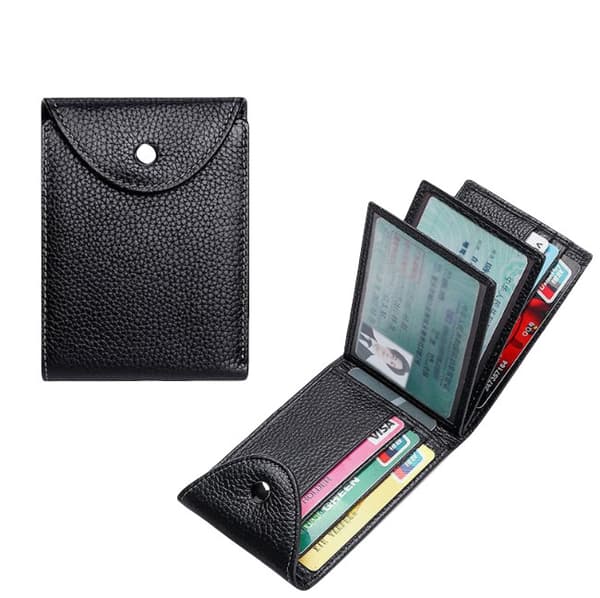 RFID-blokkerende multifunksjonell kortholder Black