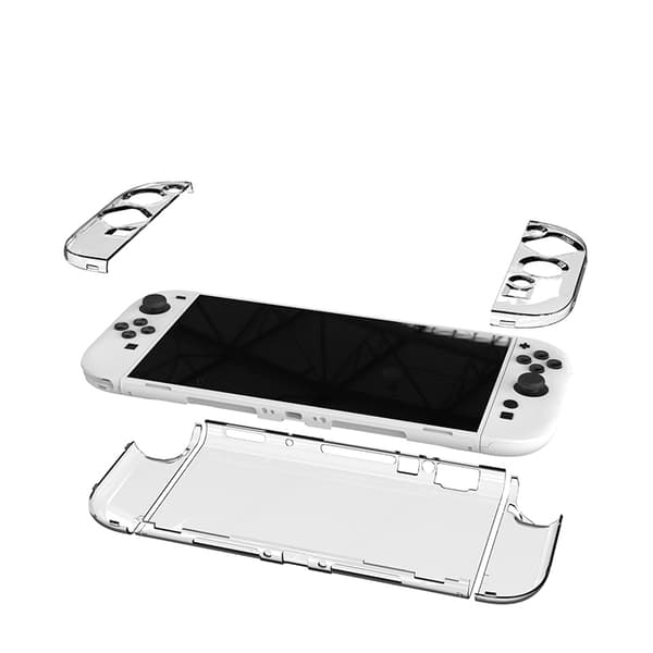Krystalklar beskyttelsesetui til Switch 2 håndholdt konsol