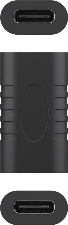Adapter USB-C™ till USB-C™, koppling, svart