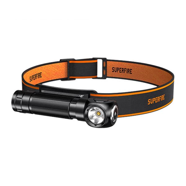 2-in-1 otsalamppu Superfire TH04, 600lm, USB-C