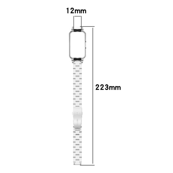 Rustfrit stålrem til Huawei Band 10/9/8 Black