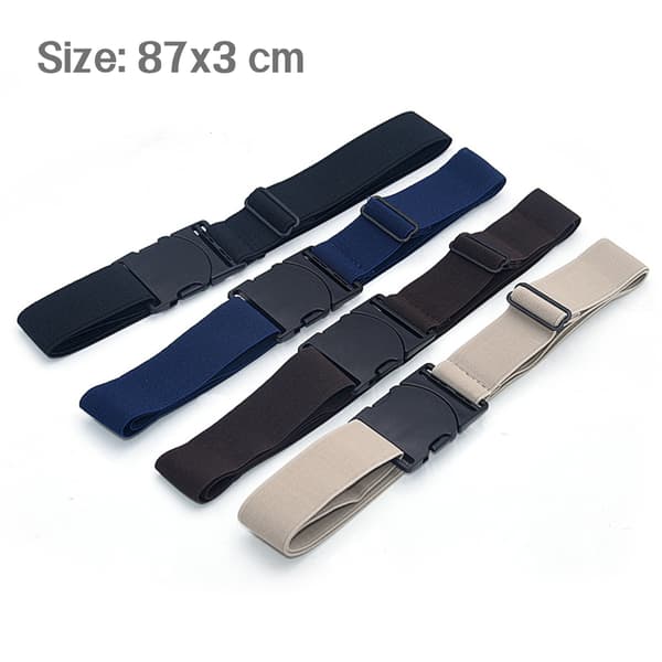Justerbart Elastiskt Bälte för Byxor och Jeans Black