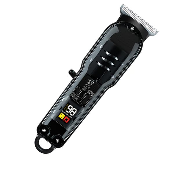 Professionel hårklipper trimmer med LED-display Black