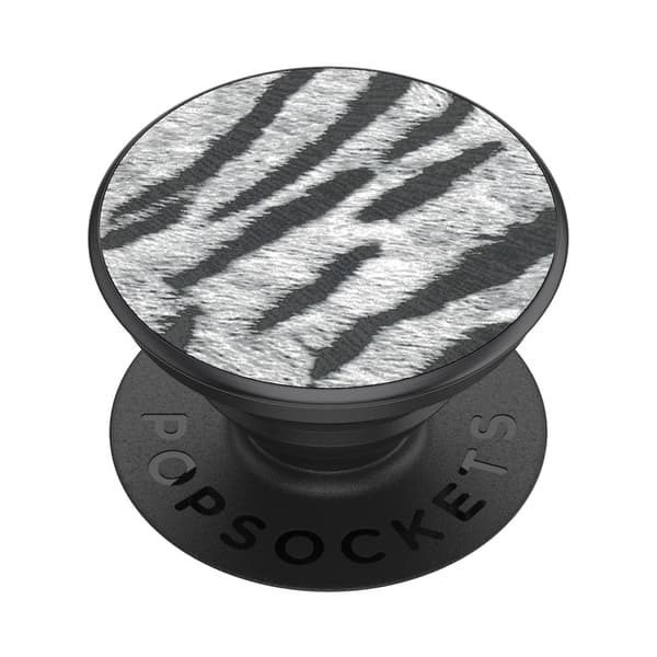 Vegan Leather Zebra Avtagbart Grip med Ställfunktion Premium