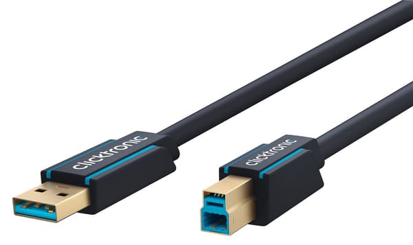 Sovitinkaapeli USB-A:sta USB-B 3.0:aan