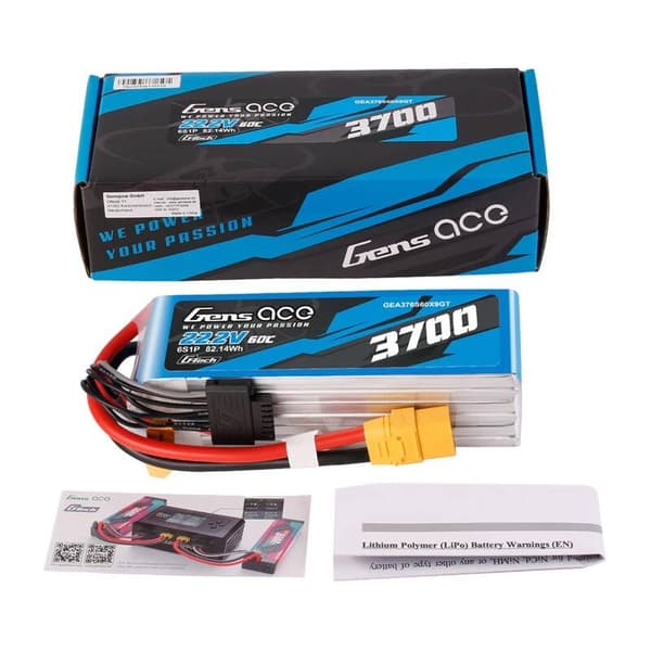 Ackumulator Lipo Gens Ace G-Tech 3700mAh 22,2V 60C 6S1P XT90